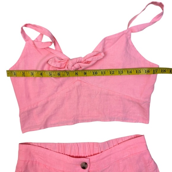 Universal Thread Pink Button-Front Midi Skirt And Crop Top. C43 - Picture 12 of 17